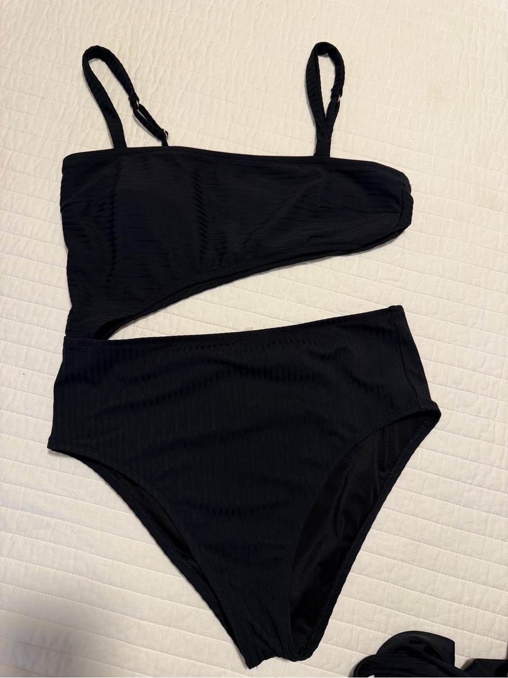 Target Black Asymmetric Cutout One-Piece Swimsuit